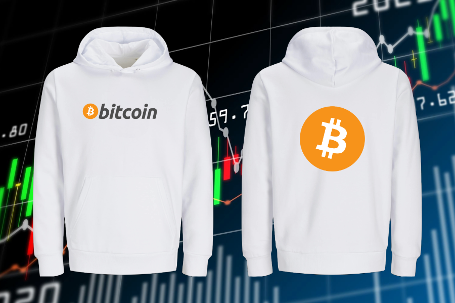 Bitcoin hoodie for crypto enthusiasts and investors
