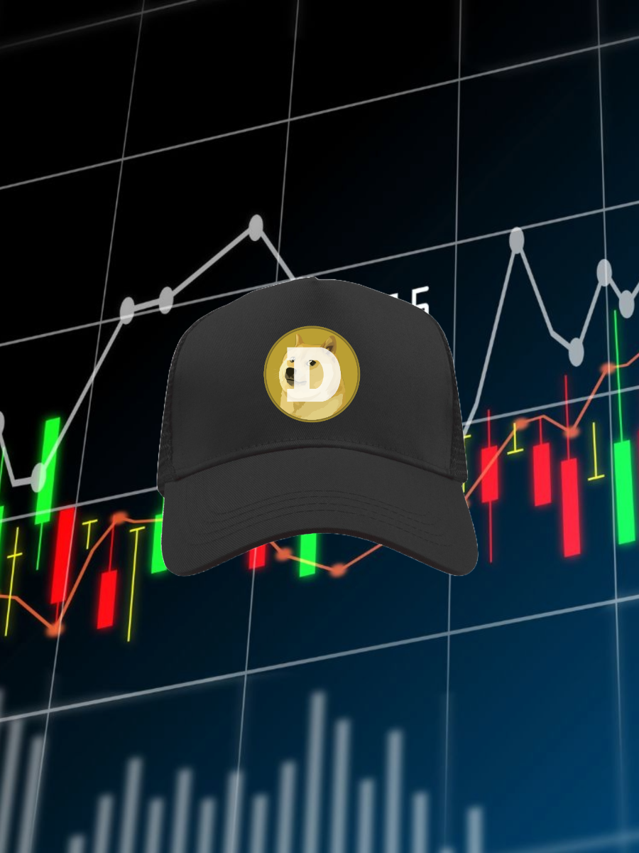 Dogecoin meme cap with DOGE logo