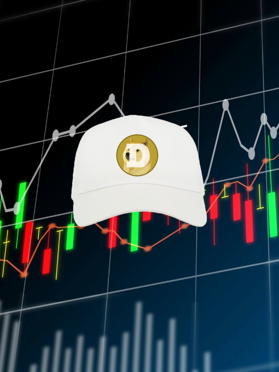 Dogecoin meme cap with DOGE logo