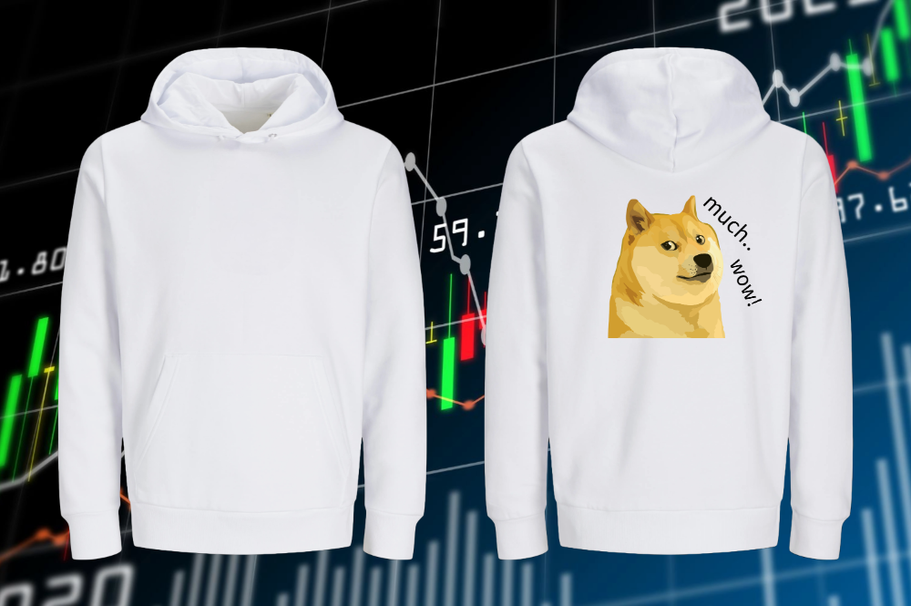 Funny Dogecoin hoodie for crypto lovers