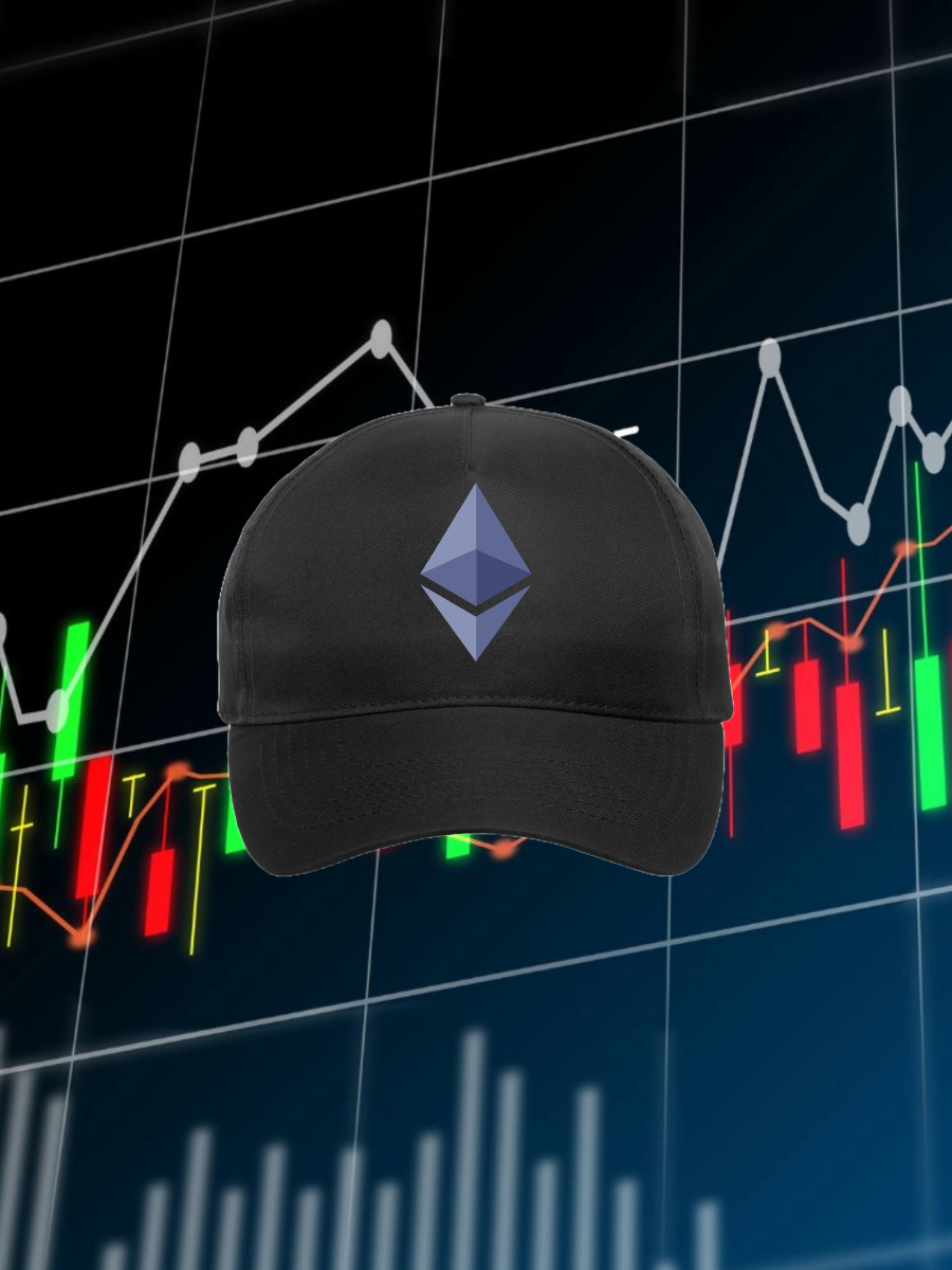 Ethereum merch cap with minimalist crypto design