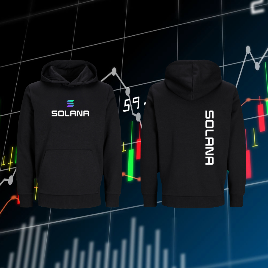 High-quality sol hoodie for crypto investors and blockchain enthusiasts. Designed for the community that believes in decentralization and digital freedom.