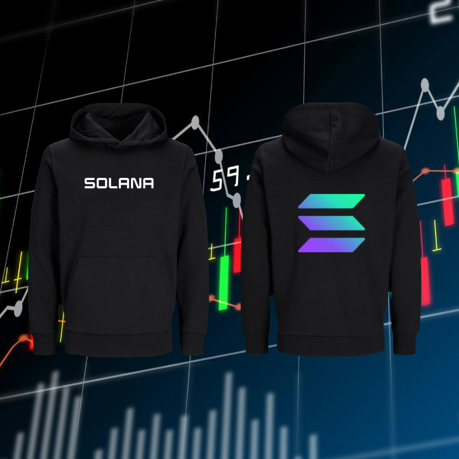 High-quality sol hoodie for crypto investors and blockchain enthusiasts. Designed for the community that believes in decentralization and digital freedom.