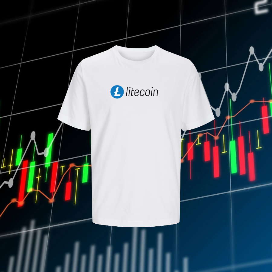 Litecoin shirt for blockchain enthusiasts! Crypto fangear, and crypto merch online!