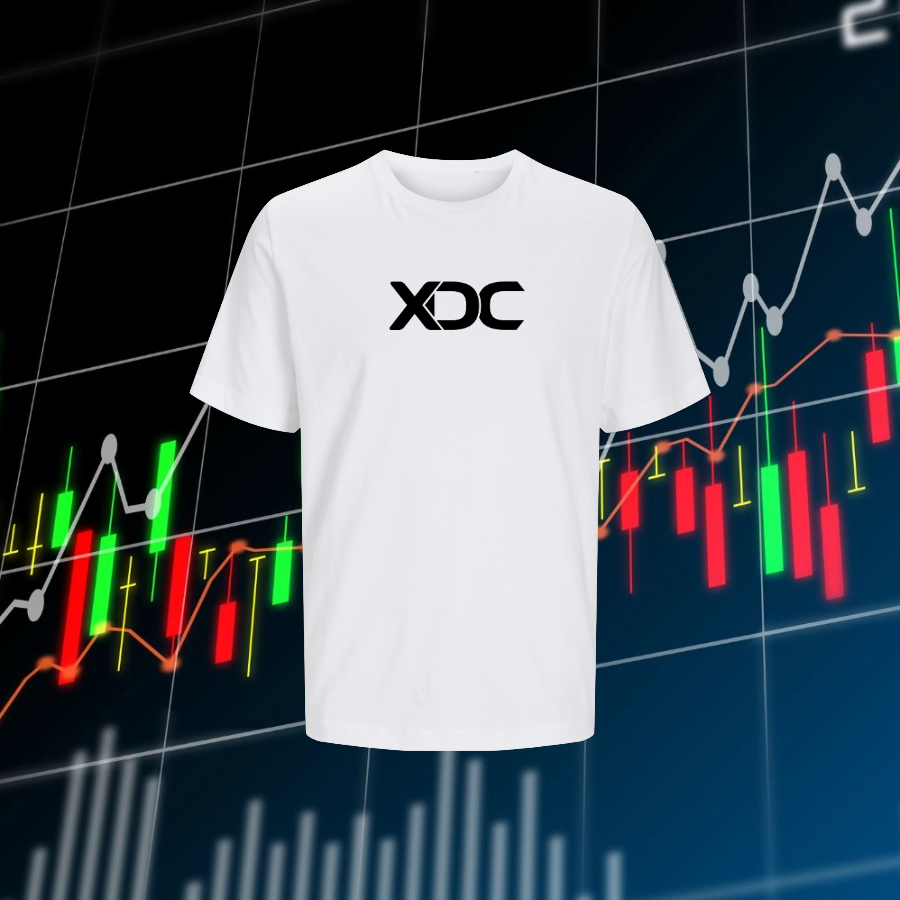 XDC t-shirt for blockchain enthusiasts! Crypto fangear, and crypto merch online!
