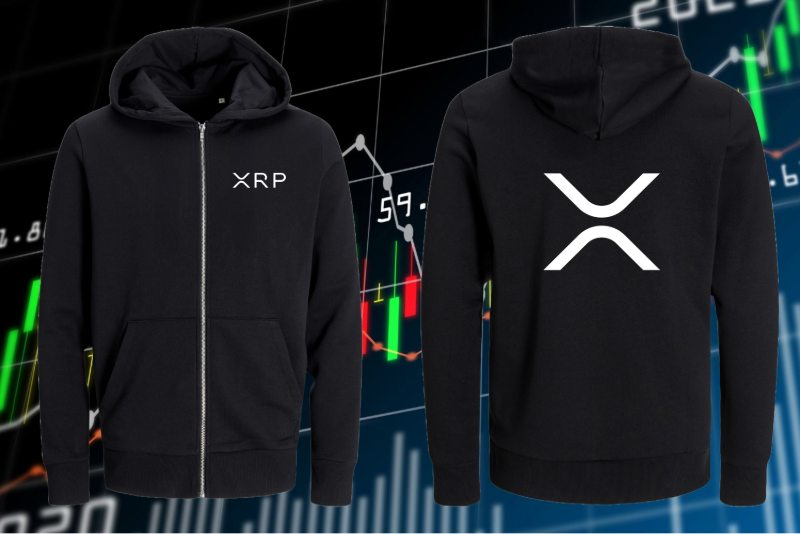Ripple inspired hoodie for blockchain fans