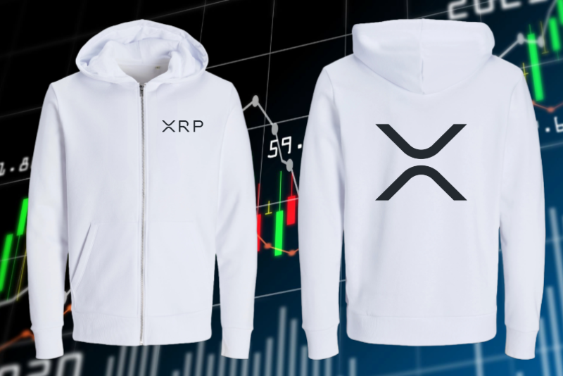 Ripple inspired hoodie for blockchain fans