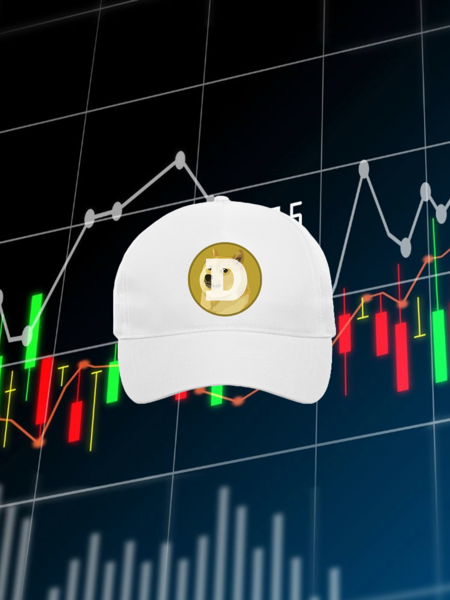 Dogecoin meme cap with DOGE logo