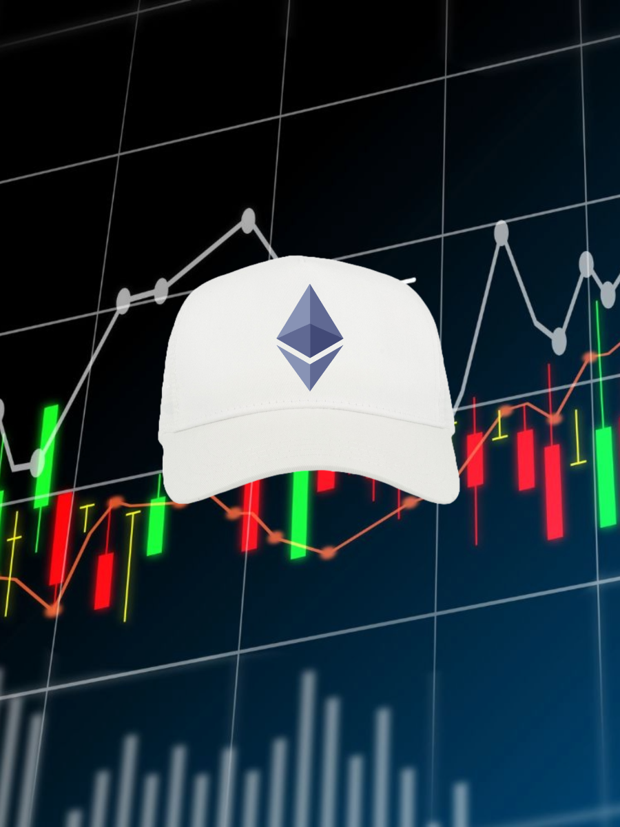 Ethereum merch cap with minimalist crypto design