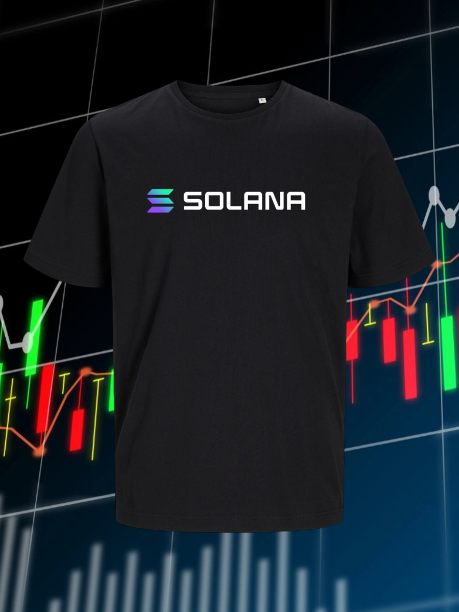 Solana t-shirt with crypto-inspired design