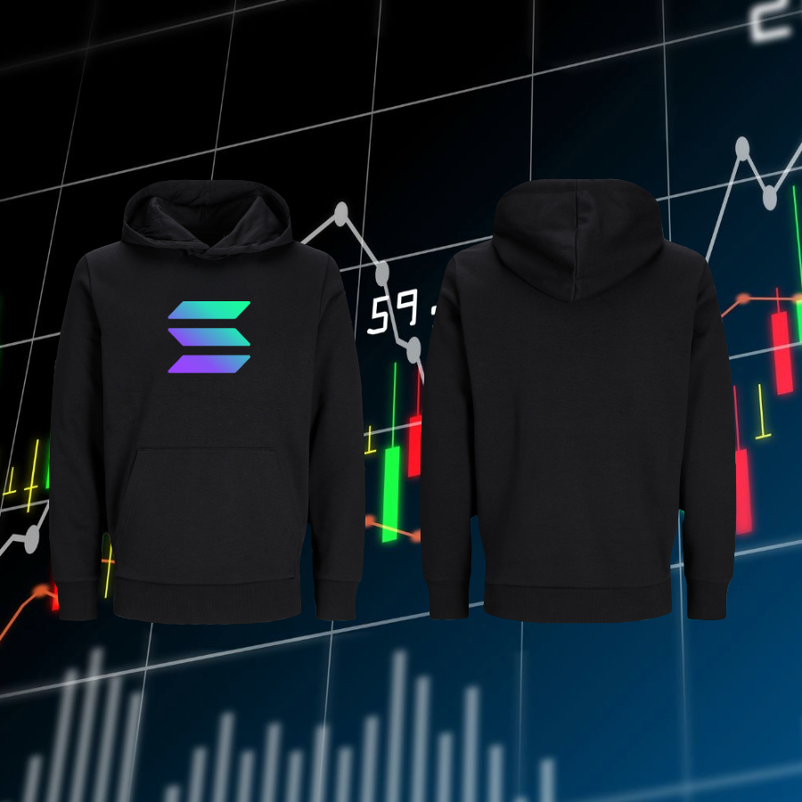 High-quality sol hoodie for crypto investors and blockchain enthusiasts. Designed for the community that believes in decentralization and digital freedom.