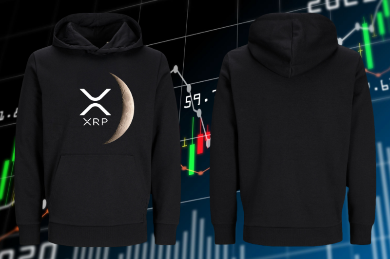 Ripple inspired hoodie for blockchain fans