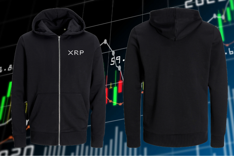 Ripple inspired hoodie for blockchain fans